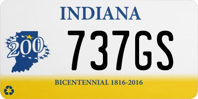 IN license plate 737GS
