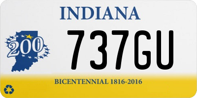 IN license plate 737GU