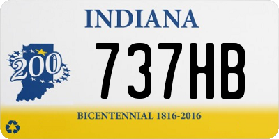 IN license plate 737HB