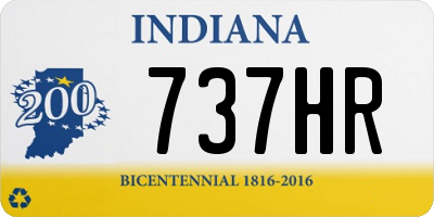 IN license plate 737HR