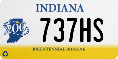 IN license plate 737HS