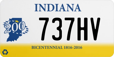 IN license plate 737HV