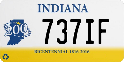 IN license plate 737IF