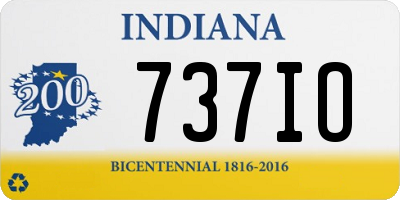 IN license plate 737IO