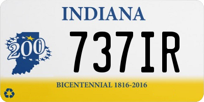 IN license plate 737IR