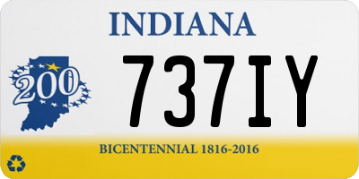 IN license plate 737IY