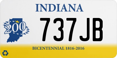 IN license plate 737JB