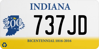 IN license plate 737JD