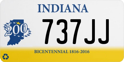 IN license plate 737JJ