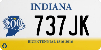 IN license plate 737JK