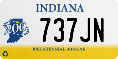 IN license plate 737JN