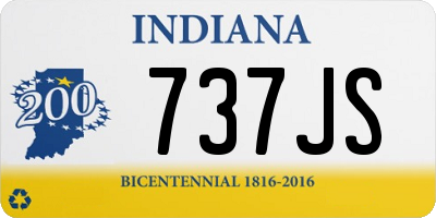 IN license plate 737JS