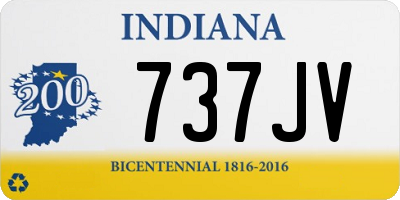 IN license plate 737JV