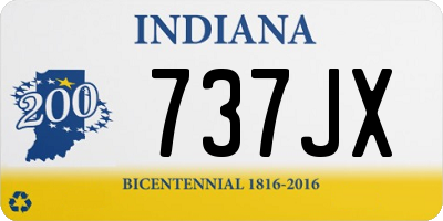 IN license plate 737JX