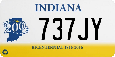 IN license plate 737JY