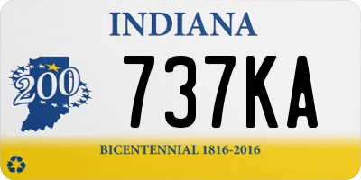 IN license plate 737KA
