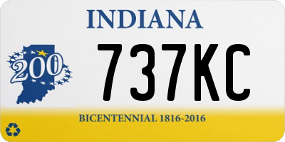 IN license plate 737KC