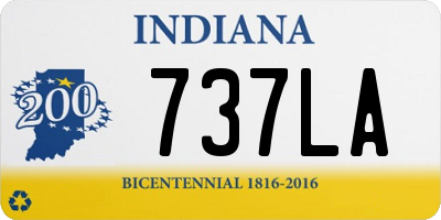 IN license plate 737LA