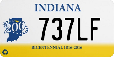 IN license plate 737LF