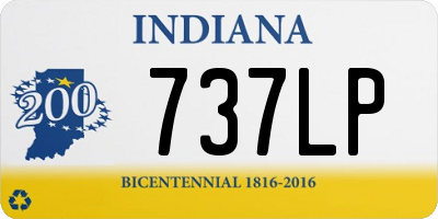 IN license plate 737LP