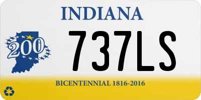 IN license plate 737LS