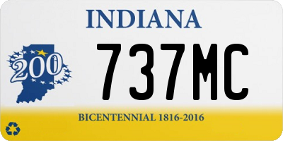 IN license plate 737MC