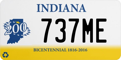 IN license plate 737ME