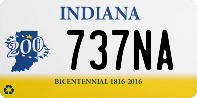 IN license plate 737NA