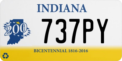 IN license plate 737PY