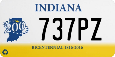 IN license plate 737PZ