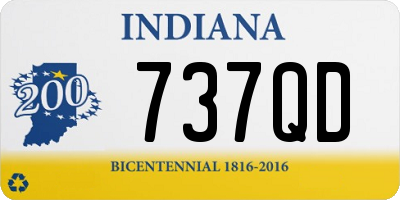 IN license plate 737QD
