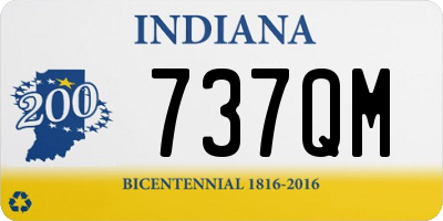 IN license plate 737QM