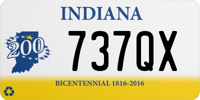 IN license plate 737QX