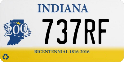 IN license plate 737RF