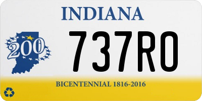 IN license plate 737RO