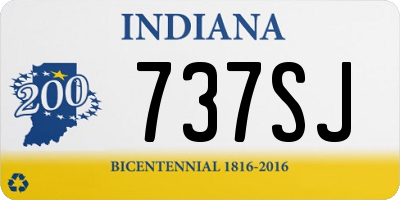 IN license plate 737SJ