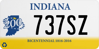 IN license plate 737SZ