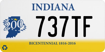 IN license plate 737TF