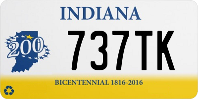 IN license plate 737TK