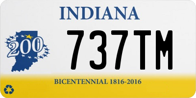 IN license plate 737TM
