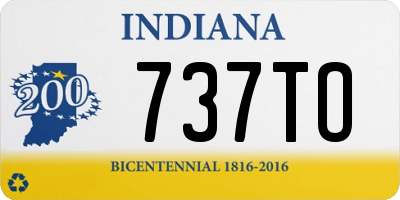 IN license plate 737TO