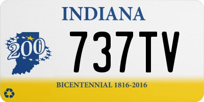 IN license plate 737TV