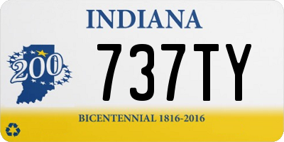 IN license plate 737TY