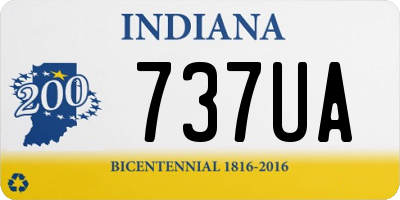 IN license plate 737UA