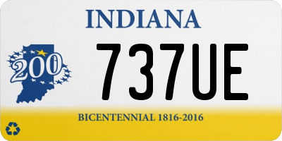 IN license plate 737UE