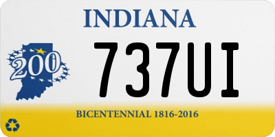 IN license plate 737UI