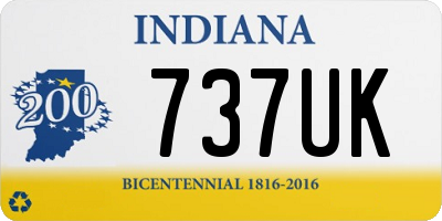 IN license plate 737UK