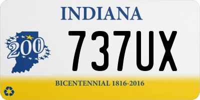 IN license plate 737UX