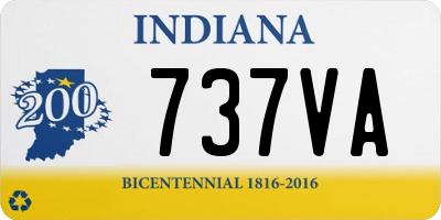 IN license plate 737VA