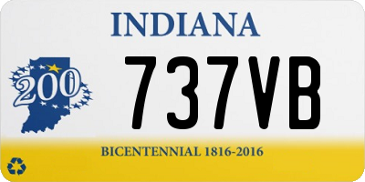 IN license plate 737VB